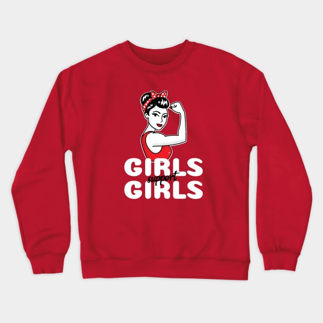 Girls Support Girls Crewneck Sweatshirt by OniSide